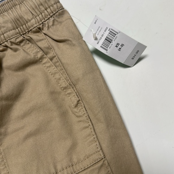 NWT GAP Kids Boys Comfort Stretch Khaki Joggers XS 4-5 - Picture 2 of 5